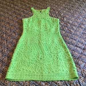 Lilly Pulitzer Green Lace Dress size Small